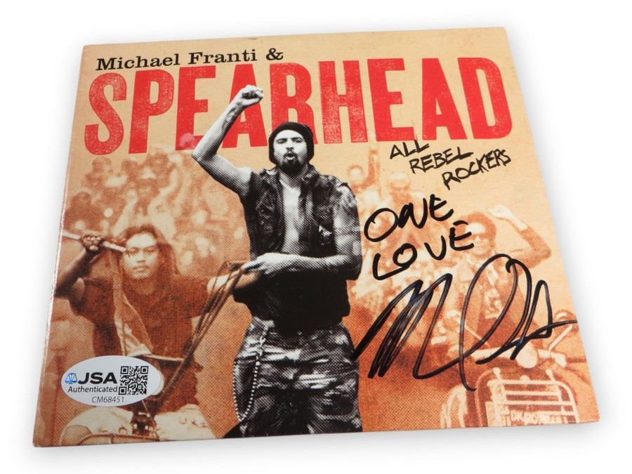 Michael Franti Signed Autographed CD Cover All Rebel Rockers JSA CM68451