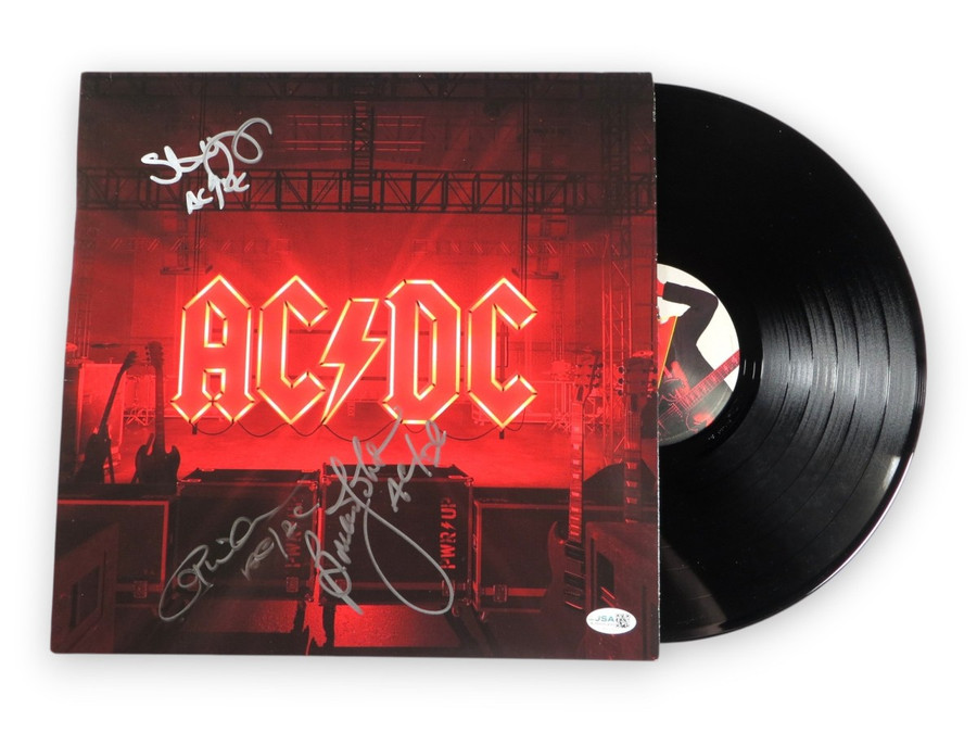 AC/DC Multi Signed Autographed Album Cover Johnson Williams S Young JSA CK95289