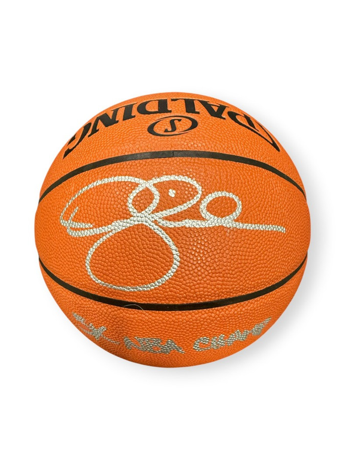 Derek Fisher Signed Autographed Basketball "5x NBA Champ" Lakers BAS J04497