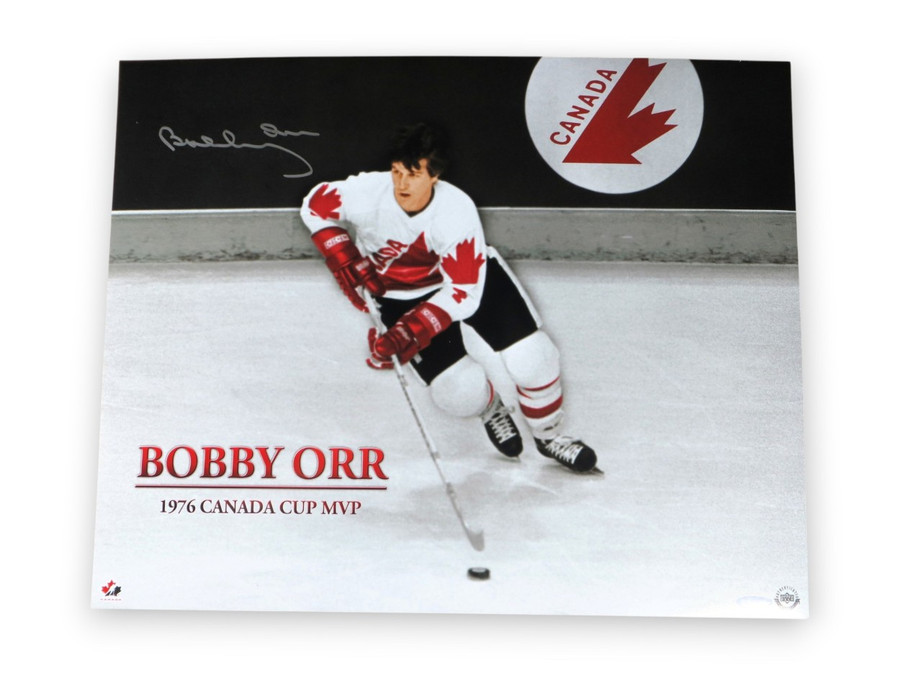 Bobby Orr Signed Autographed 16X20 Photo "Skating for Country" Team Canada UDA