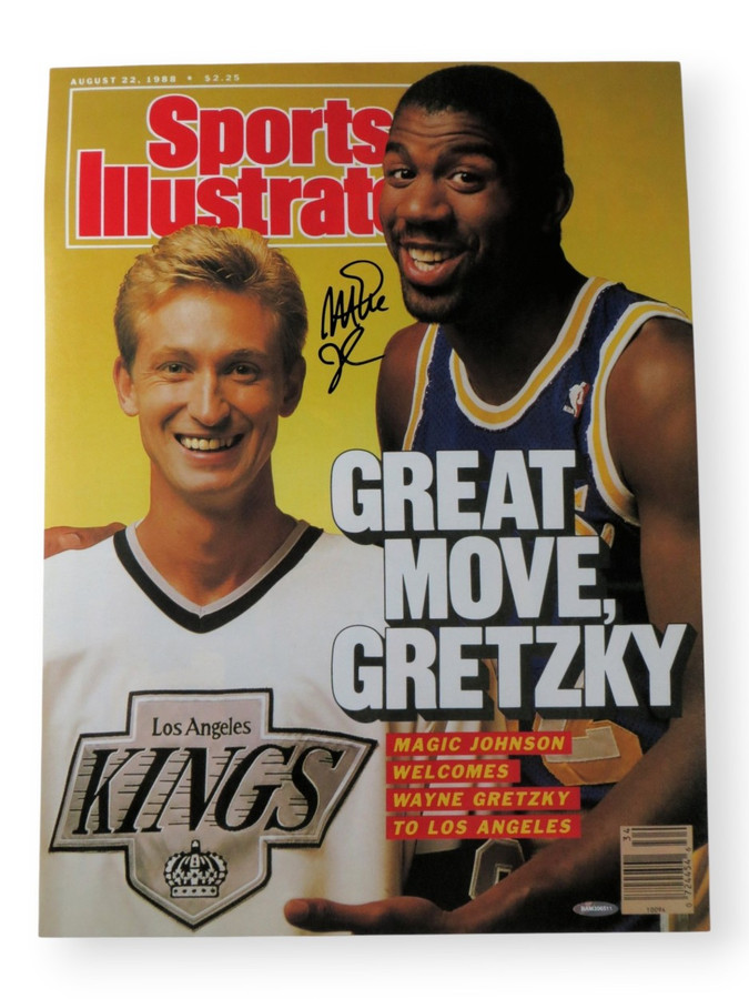 Magic Johnson Signed Autographed 15X20 Photo SI Cover Great Move Gretzky UDA