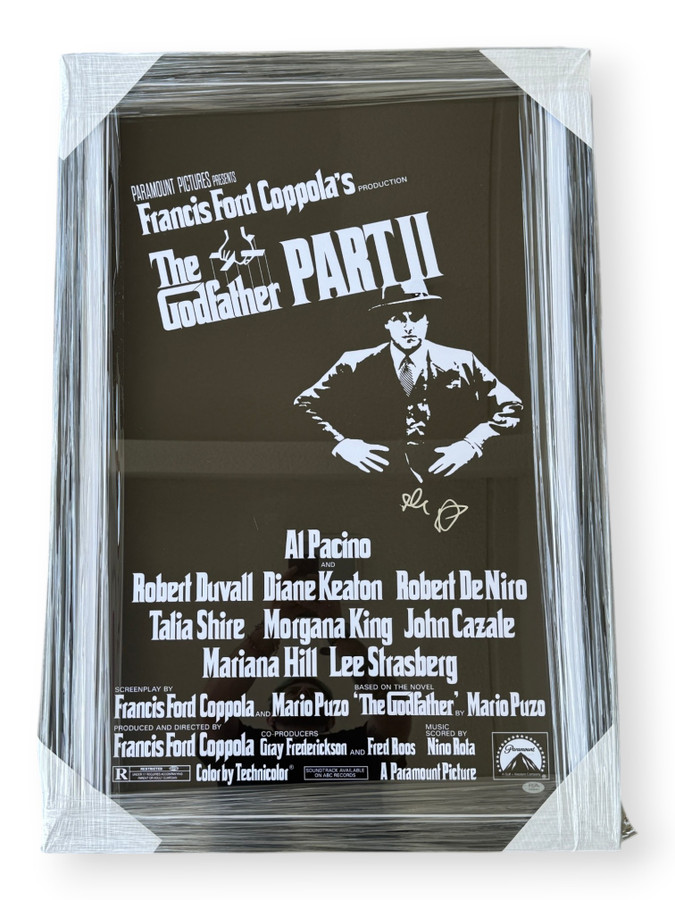 Al Pacino Signed Autographed Poster The Godfather Part II Framed  PSA AQ46421