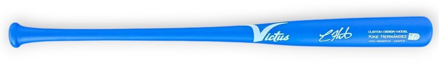 Kike Hernandez Signed Autographed Custom Design Model Baseball Bat Dodgers MLB
