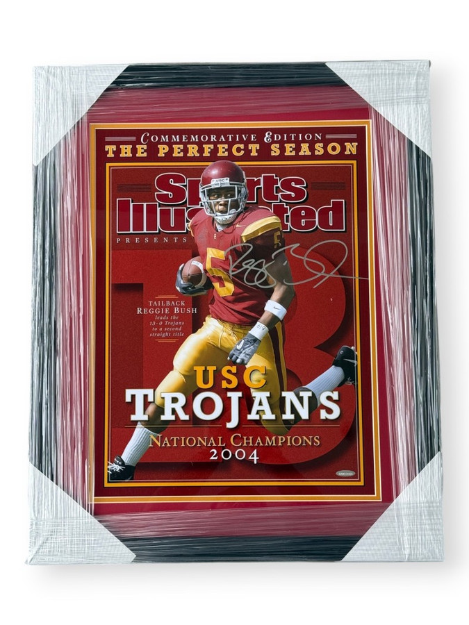 Reggie Bush Signed Autographed 16x20 Poster Trojans Framed UDA BAM334420