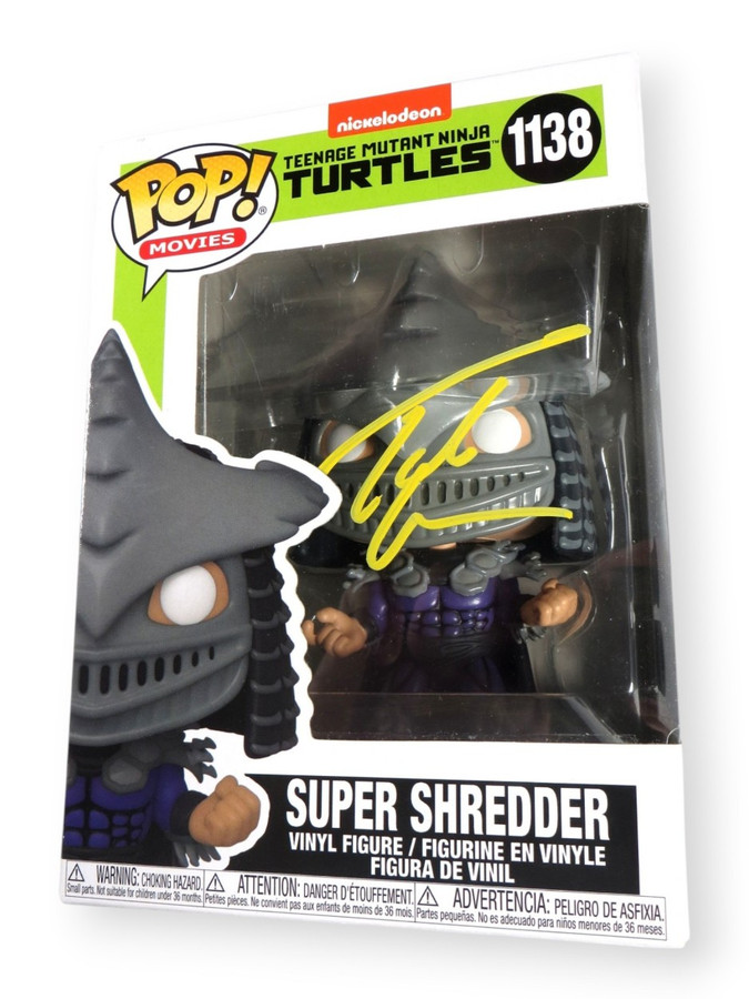 Tohoru Masamune Signed Autographed Funko POP! TMNT Shredder 1138 BAS BW89621