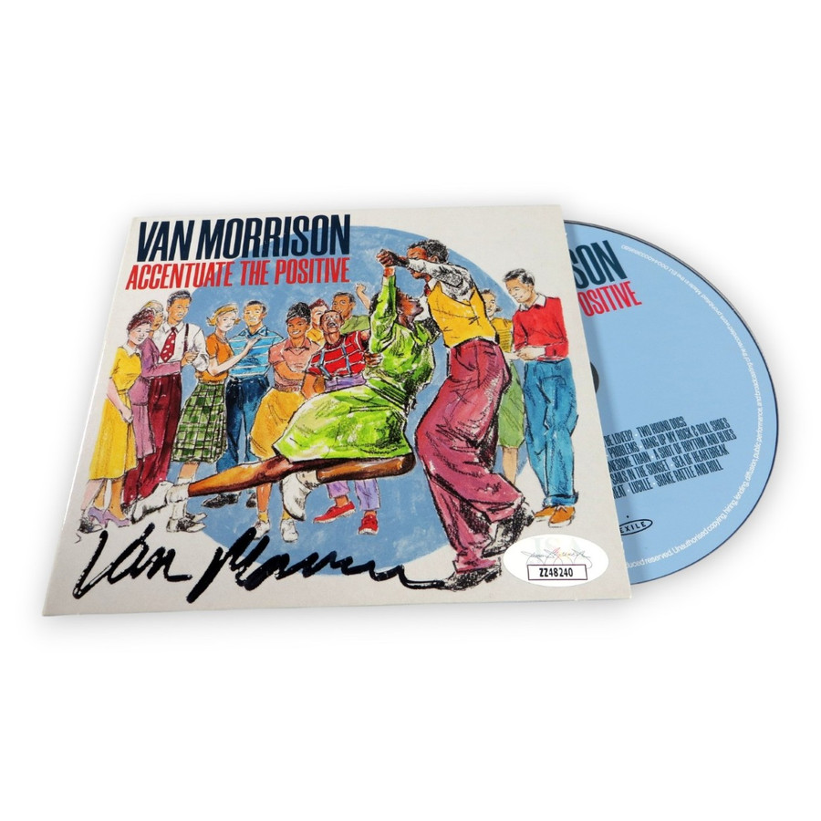 Van Morrison Signed Autographed CD Cover Accentuate the Positive JSA ZZ42440