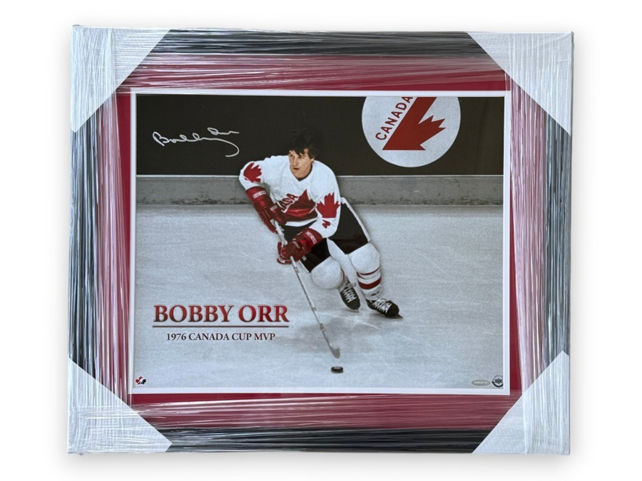 Bobby Orr Signed Autographed 16x20 Photo Canada Cup MVP Framed UDA BAM345148
