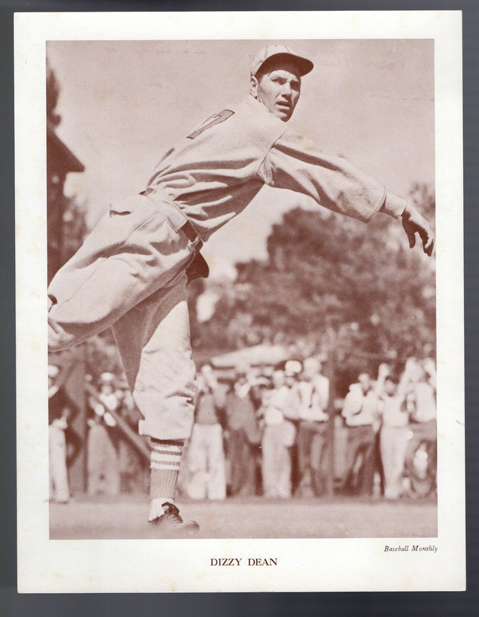 Dizzy Dean Unsigned 8.5X11 Photo 1962 M118 Baseball Monthly Cardinals Cubs