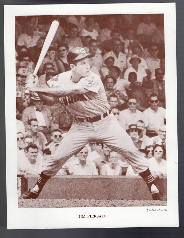 Jim Persall Unsigned 8.5X11 Photo 1962 M118 Baseball Monthly Cleveland Indians