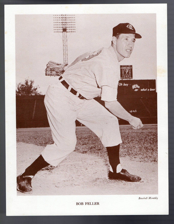 Bob Feller Unsigned 8.5X11 Photo 1962 M118 Baseball Monthly Cleveland Indians