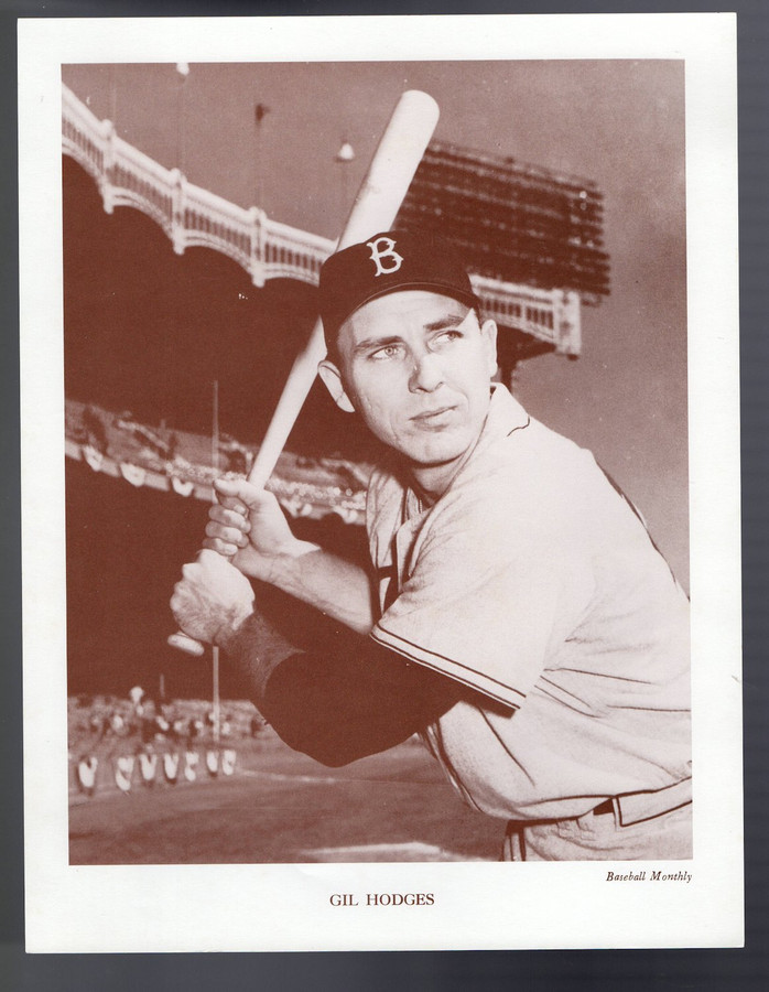 Gil Hodges Unsigned 8.5X11 Photo 1962 M118 Baseball Monthly Brooklyn Dodgers