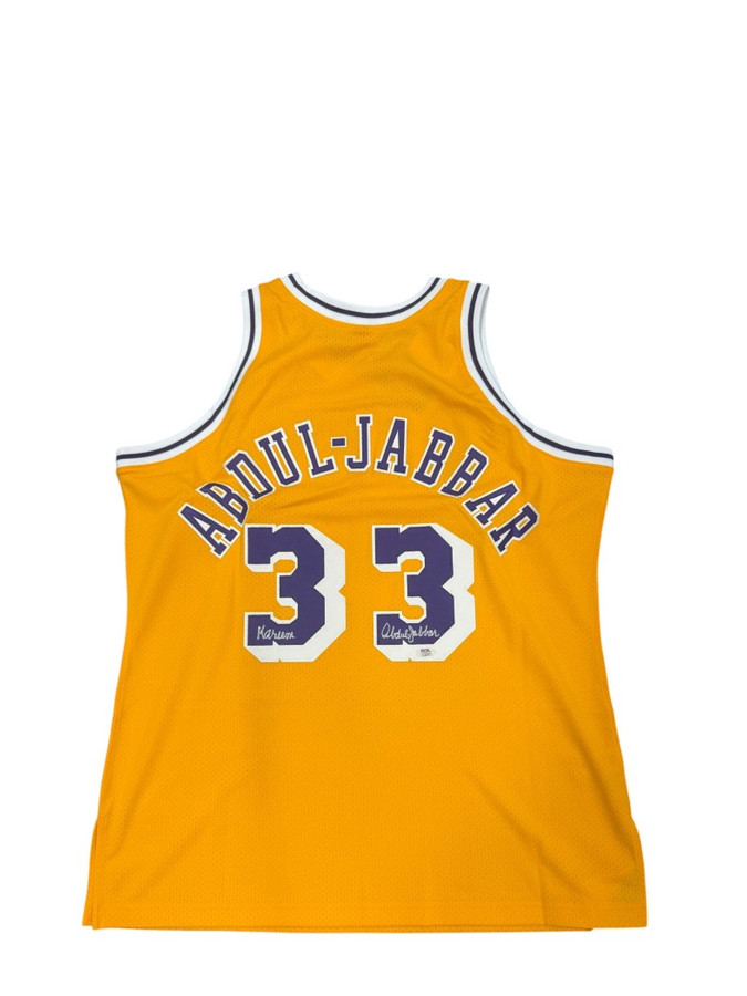 Kareem Abdul-Jabbar Signed Autographed Authentic Home Jersey Lakers PSA 2C66912