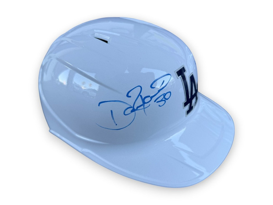 Dave Roberts Signed Replica Helmet "Back To Back Champs 2024 2025" Dodgers BAS
