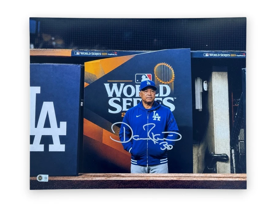 Dave Roberts Signed Autographed 11x14 Photo Dodgers Silver Ink Beckett