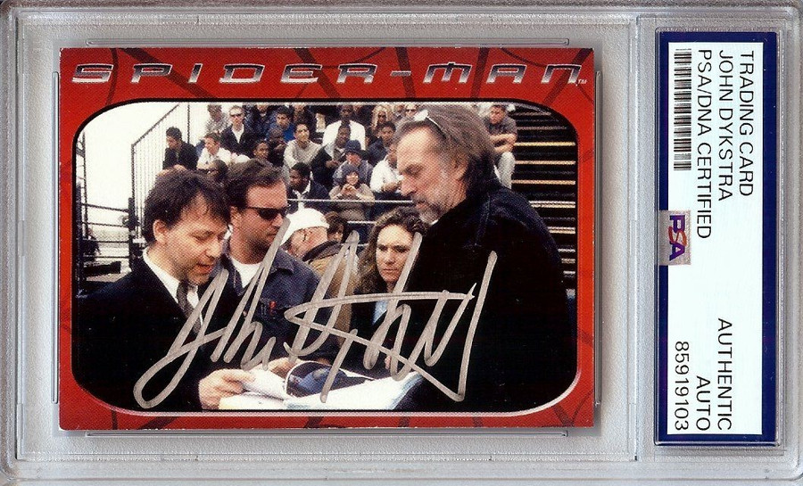 John Dykstra Signed Autographed Trading Card 2001 Spider-Man Effects PSA 9103
