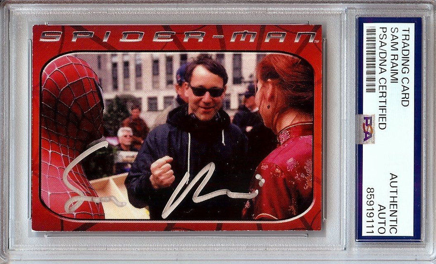 Sam Raimi Signed Autographed Trading Card 2001 Spider-Man Director PSA 9111