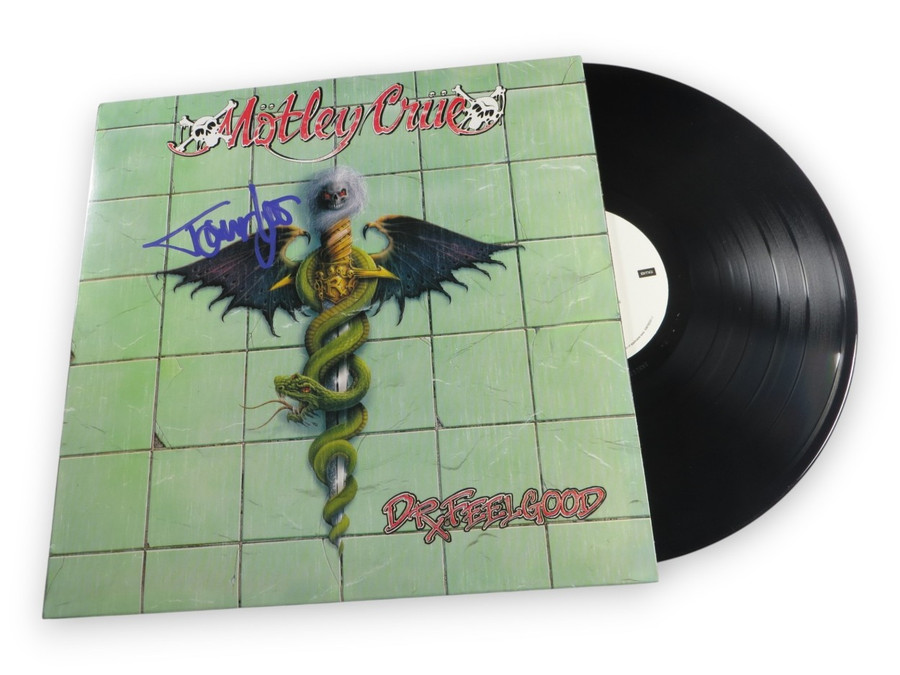 Tommy Lee Signed Autographed Album Cover Motley Crue Dr. Feelgood 37/75 JSA Wit
