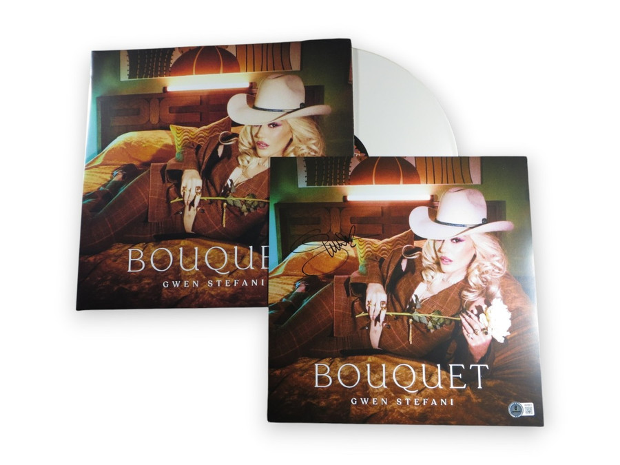 Gwen Stefani Signed Autographed Record Album Insert Bouquet BAS BW89670