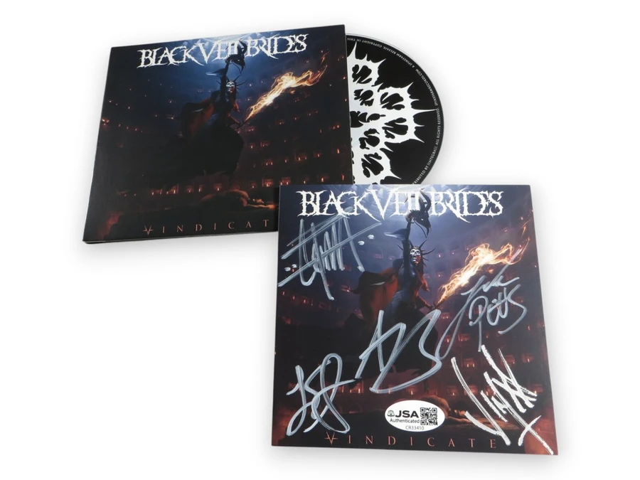 Black Veil Brides Band Signed Autographed CD Insert Vindicate 5 Sigs JSA CR33410