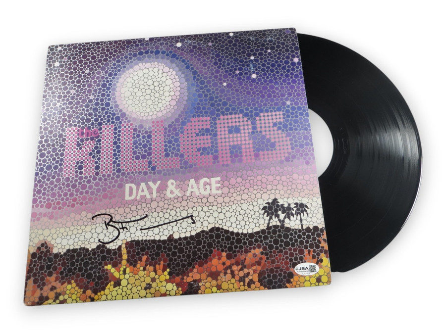 Brandon Flowers Signed Autographed Album Cover Killers Day & Age JSA CJ07706