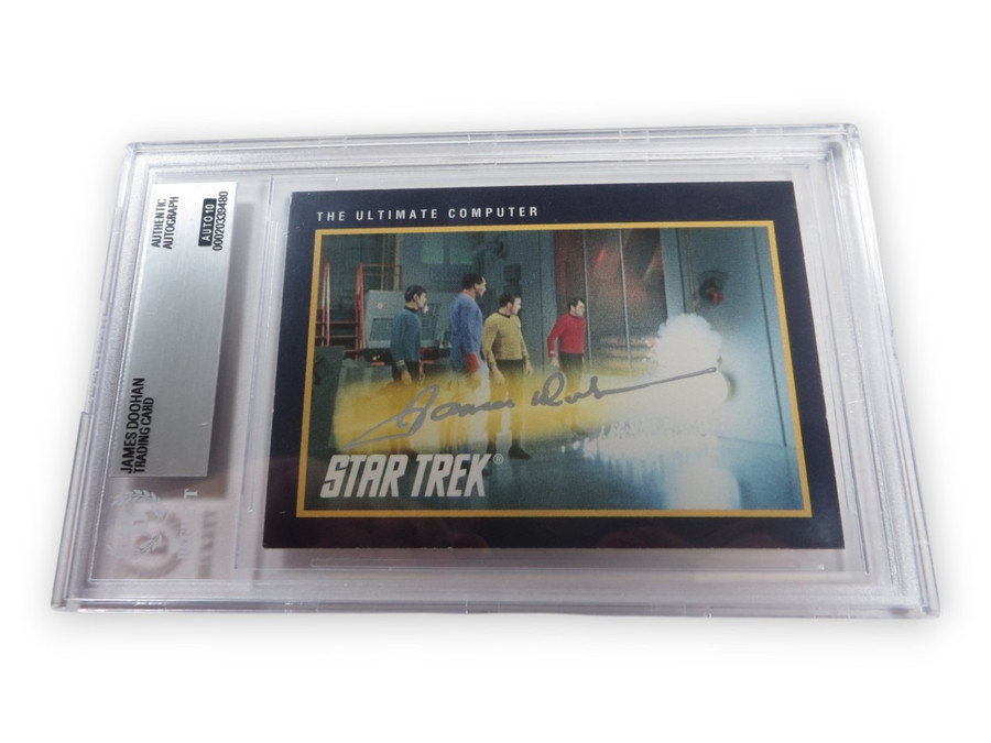 James Doohan Signed Autographed Trading Card Star Trek 1991 10 Auto BAS 9480