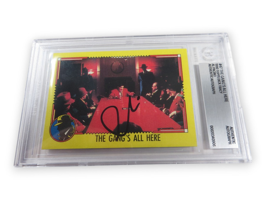 Al Pacino Signed Autographed Trading Card 1990 Topps Dick Tracy #47 BAS 0906