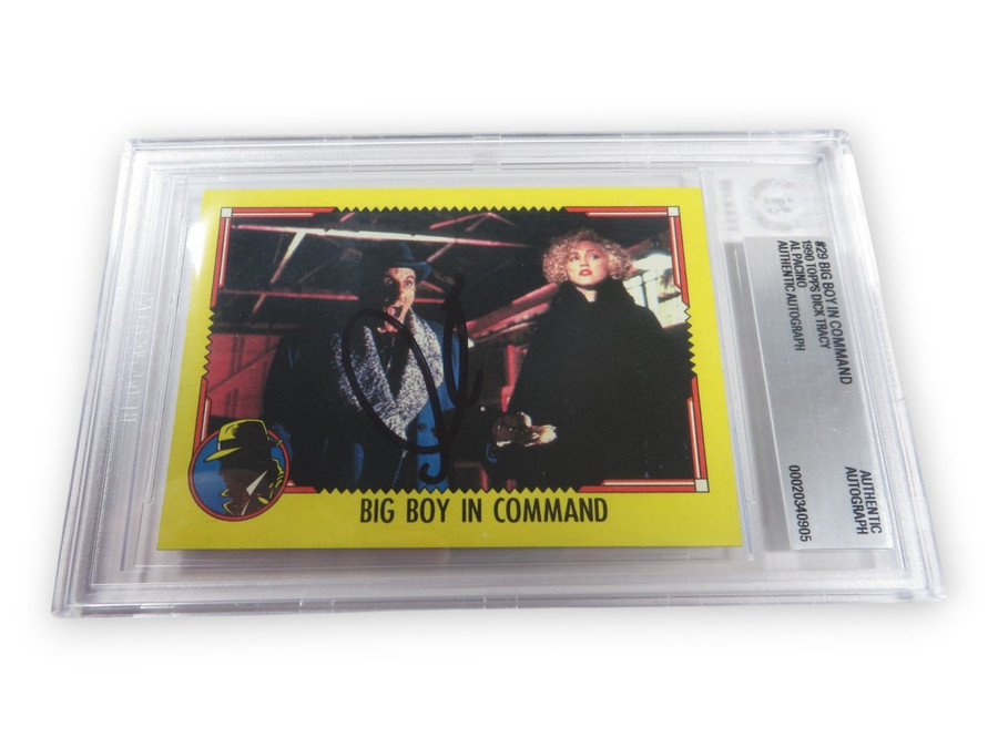 Al Pacino Autographed Trading Card 1990 Topps Dick Tracy #29 w/Madonna BAS 0905