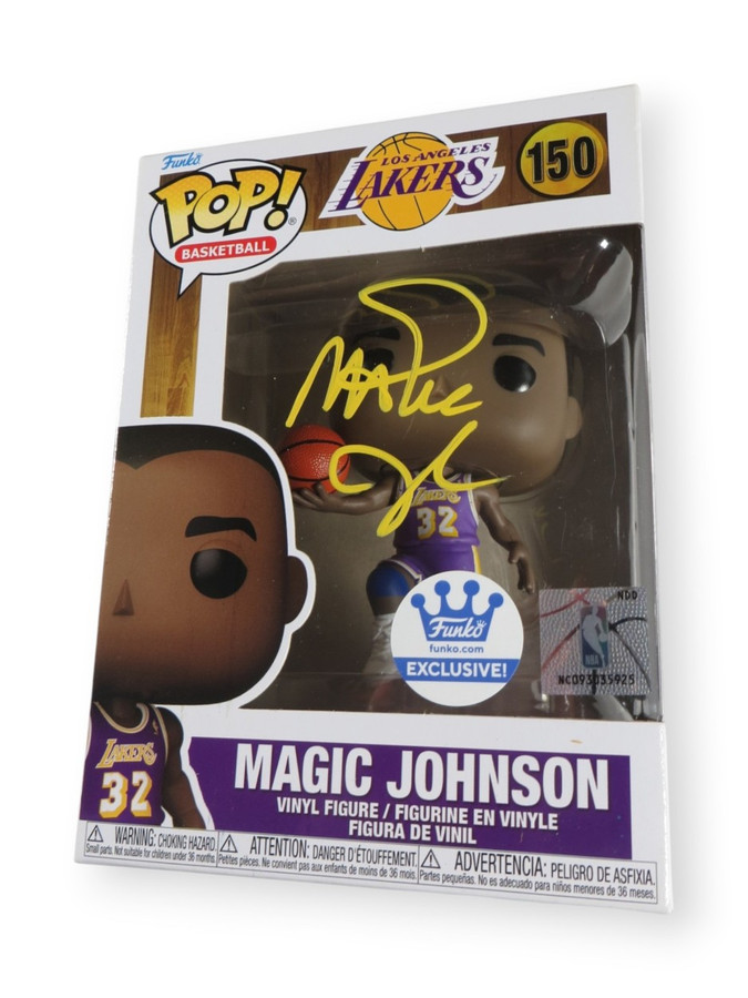 Magic Johnson Signed Autographed Funko POP! Figure Lakers BAS BW89613