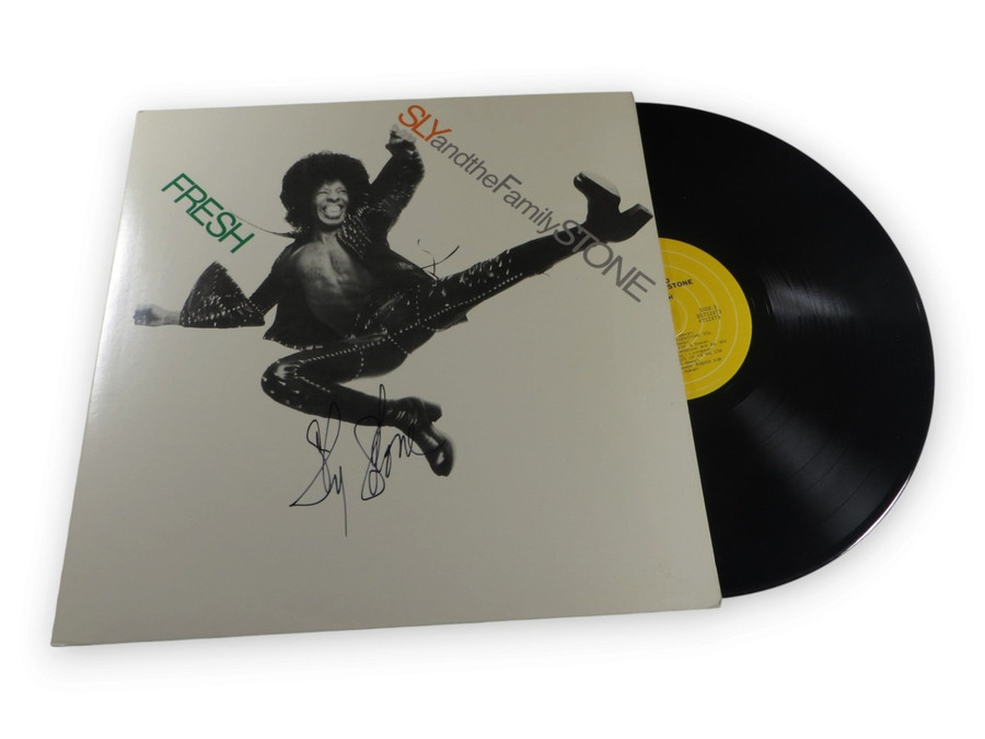 Sly Stone Signed Autographed Record Album Cover Fresh BAS BY067997