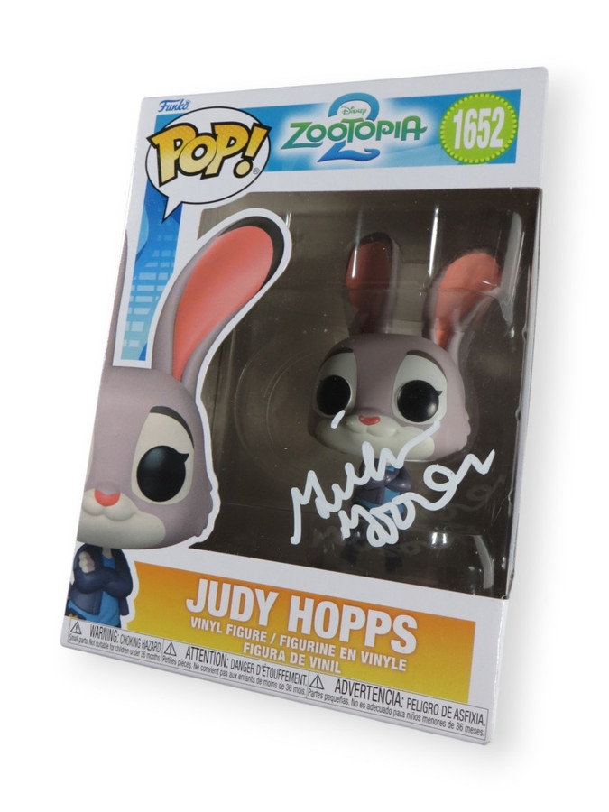 Ginnifer Goodwin Signed Autographed Funko POP! Figure Zootopia 2 Judy Hopps BAS