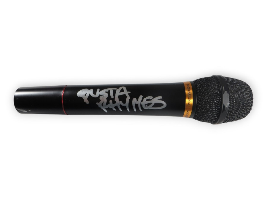 Busta Rhymes Signed Autographed Microphone Rap Superstar JSA CR33558