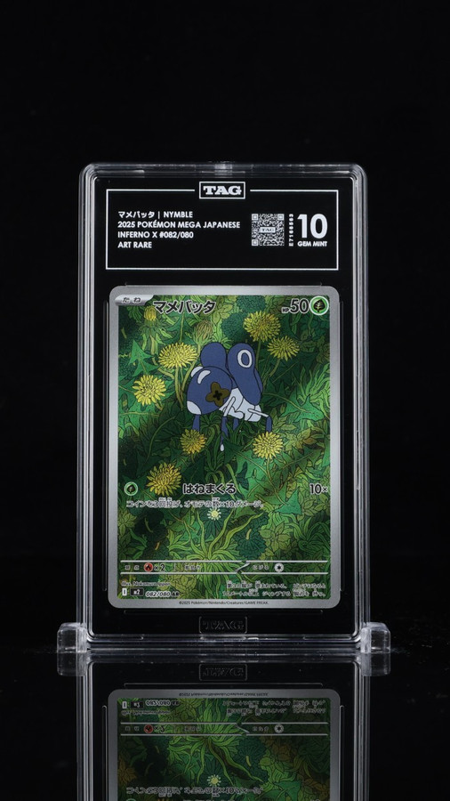Nymble 082/080 Pokemon 2025 Inferno X Graded TAG 10 Gem Mint E7166563 Japanese