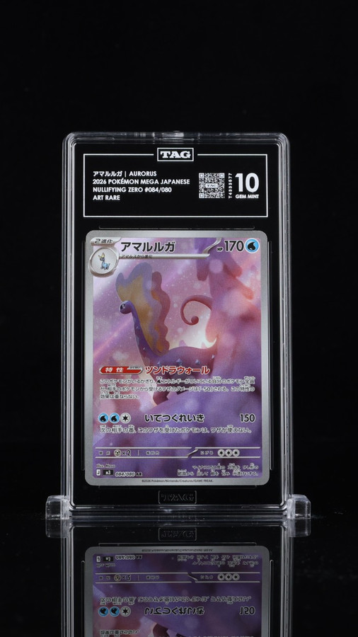Aurorus 084/080 Pokemon 2026 Nullifying Zero Graded TAG 10 Gem T4333577 Japanese