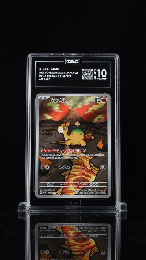 Numel 198/193 Pokemon 2025 Mega Dream EX Graded TAG 10 Gem Q9040279 Japanese