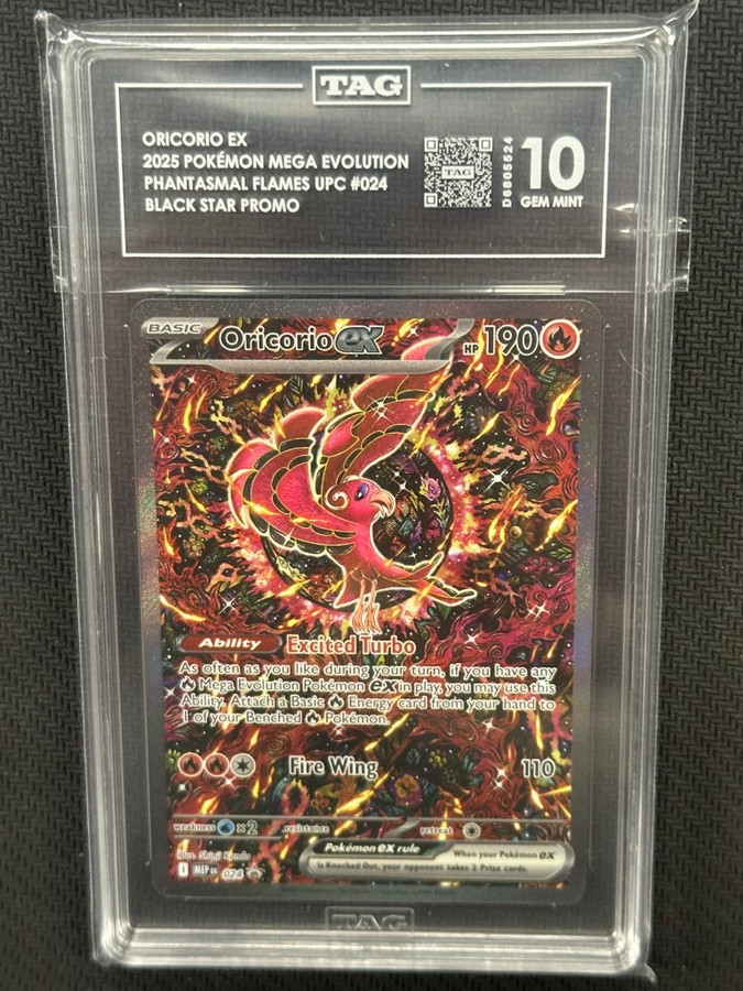 Oricorio EX  Pokemon Phantasmal Flames Black Star Promo TAG 10 PSA #24