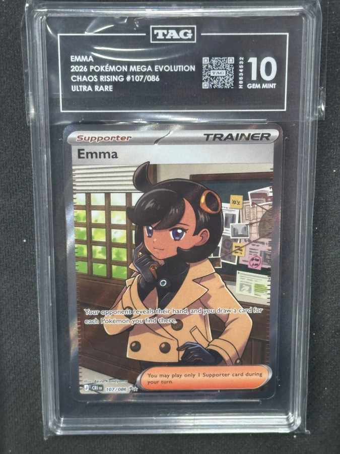 Emma  Pokemon Chaos Rising Ultra Rare TAG 10 H8634532 #107/086