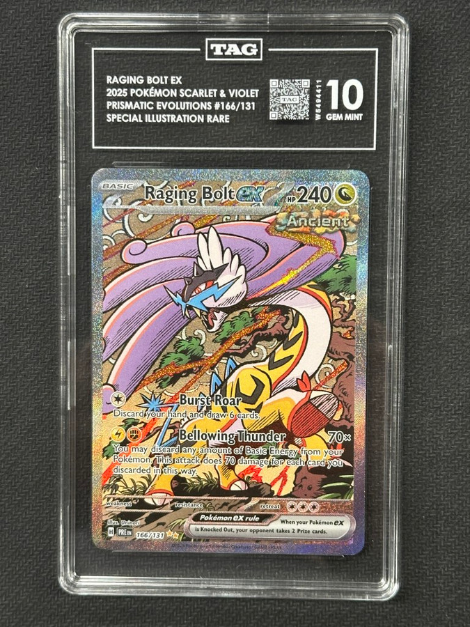 Raging Bolt EX  Prismatic Evolutions Special Illustration Rare TAG 10 #166