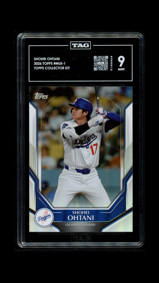 Shohei Ohtani 2026 Topps Collector Kit  Graded TAG 9 Mint #MLB-1 K1005626