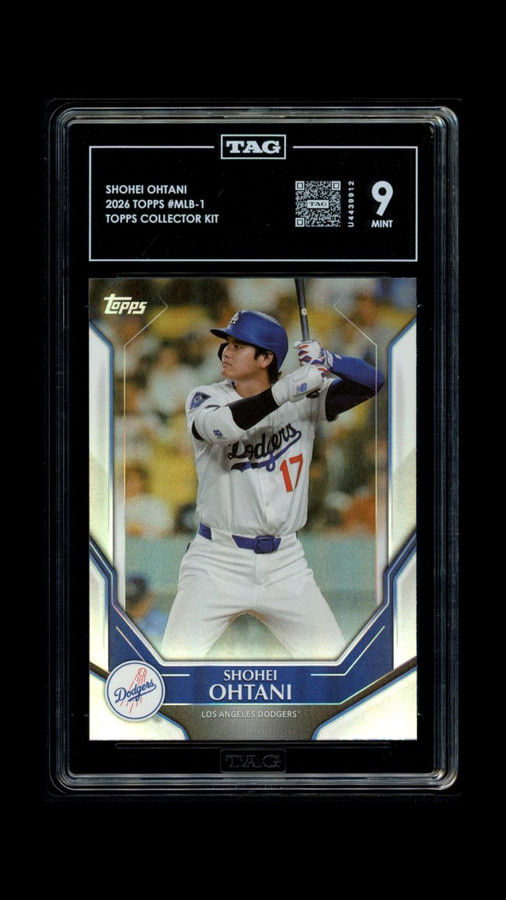 Shohei Ohtani 2026 Topps Collector Kit  Graded TAG 9 Mint #MLB-1 U4439912