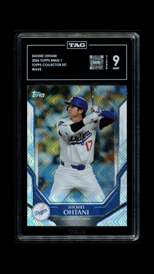Shohei Ohtani 2026 Topps Collector Kit Wave Graded TAG 9 Mint #MLB-1 W0899113