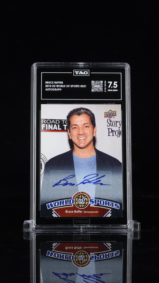 Bruce Buffer 2010 Upper Deck World of Sports Autograph TAG 7.5 #251 Z7818080
