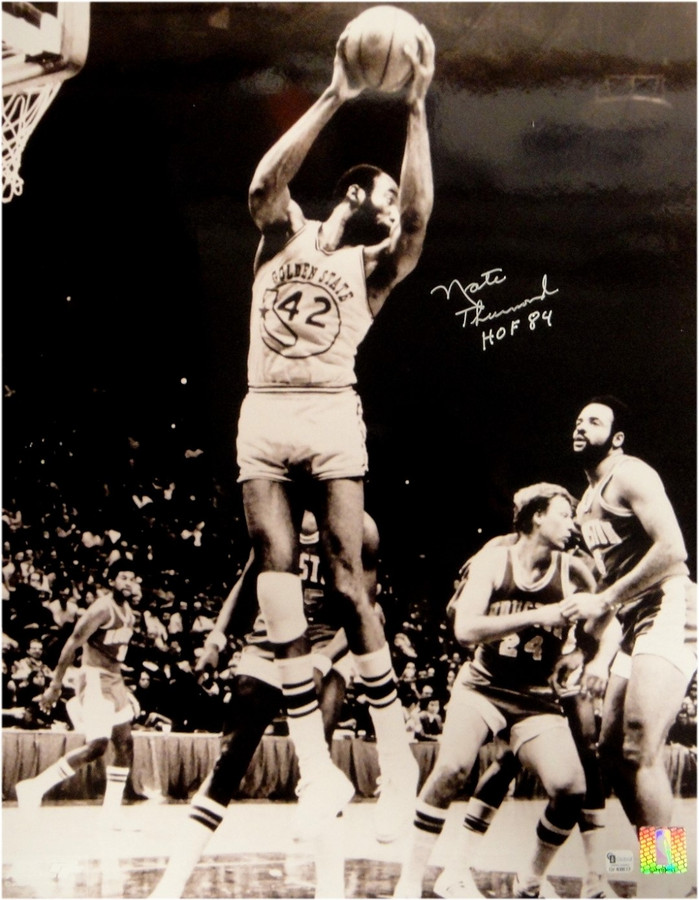 Nate Thurmond  Hand Signed Autographed 16x20 Photo Golden State Warriors GAI