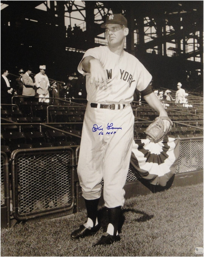Don Larsen Hand Signed Autographed 16x20 Photo Perfect Game 1956 MVP Yankees GAI