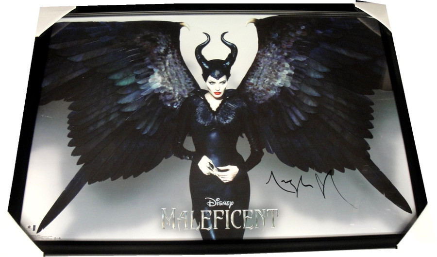 Angelina Jolie HUGE Signed Autographed 20x30 Photo Custom Framed Maleficent GA