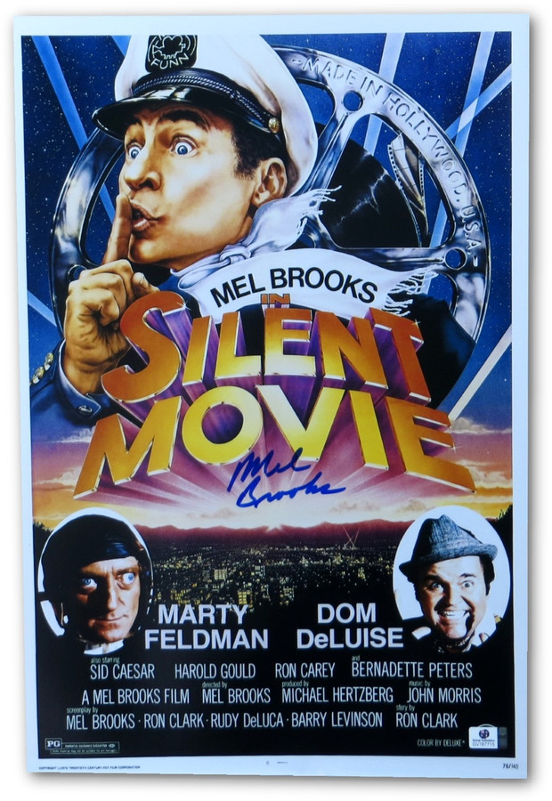 Mel Brooks Signed Autographed 12X18 Photo Silent Movie Director JSA T59767