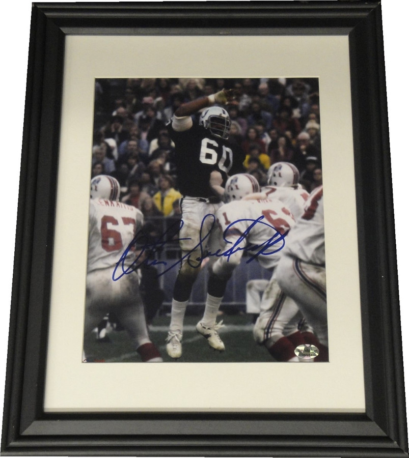 Otis Sistrunk Hand Signed Autographed 8x10 Photo Custom Framed Oakland Raiders
