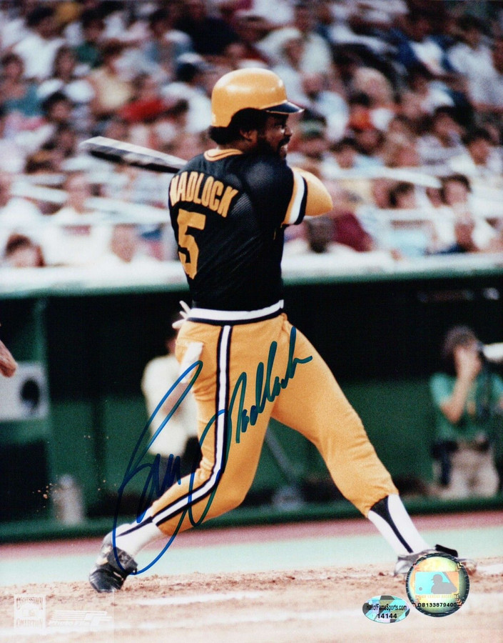 Bill Madlock Signed 8X10 Photograph Autograph Pirates After Swing Auto w/COA