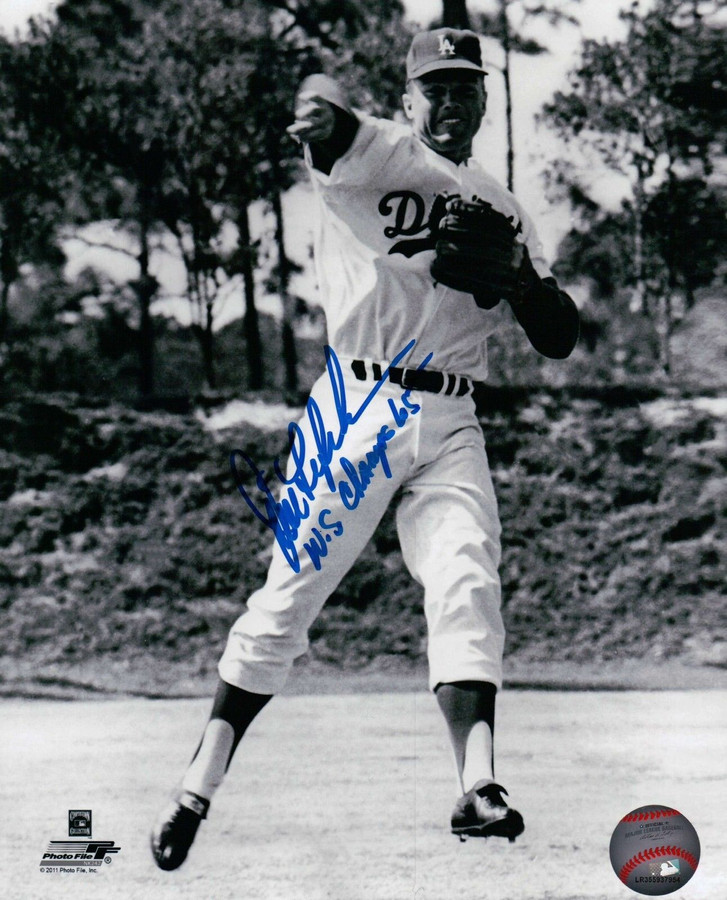 Jim Lefebvre Signed 8X10 Photo "WS Champs 65" Autograph Dodgers B/W Auto w/COA