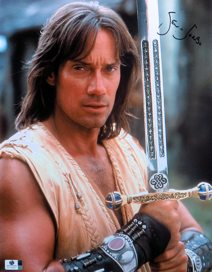 Kevin Sorbo Signed Autographed 11X14 Photo Hercules with Sword GV793807