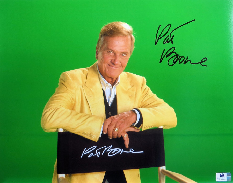 Pat Boone Signed Autographed 11X14 Photo Classic on Front of Chair GV793602
